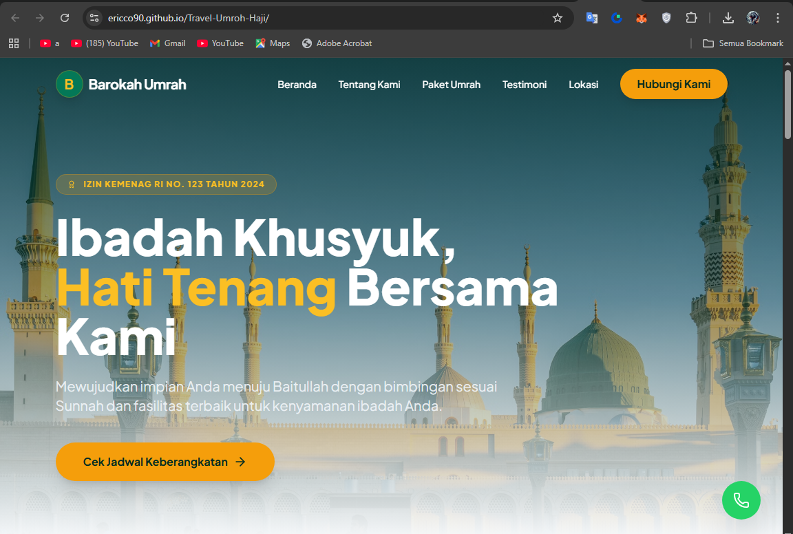 jasa pembuatan website travel umroh